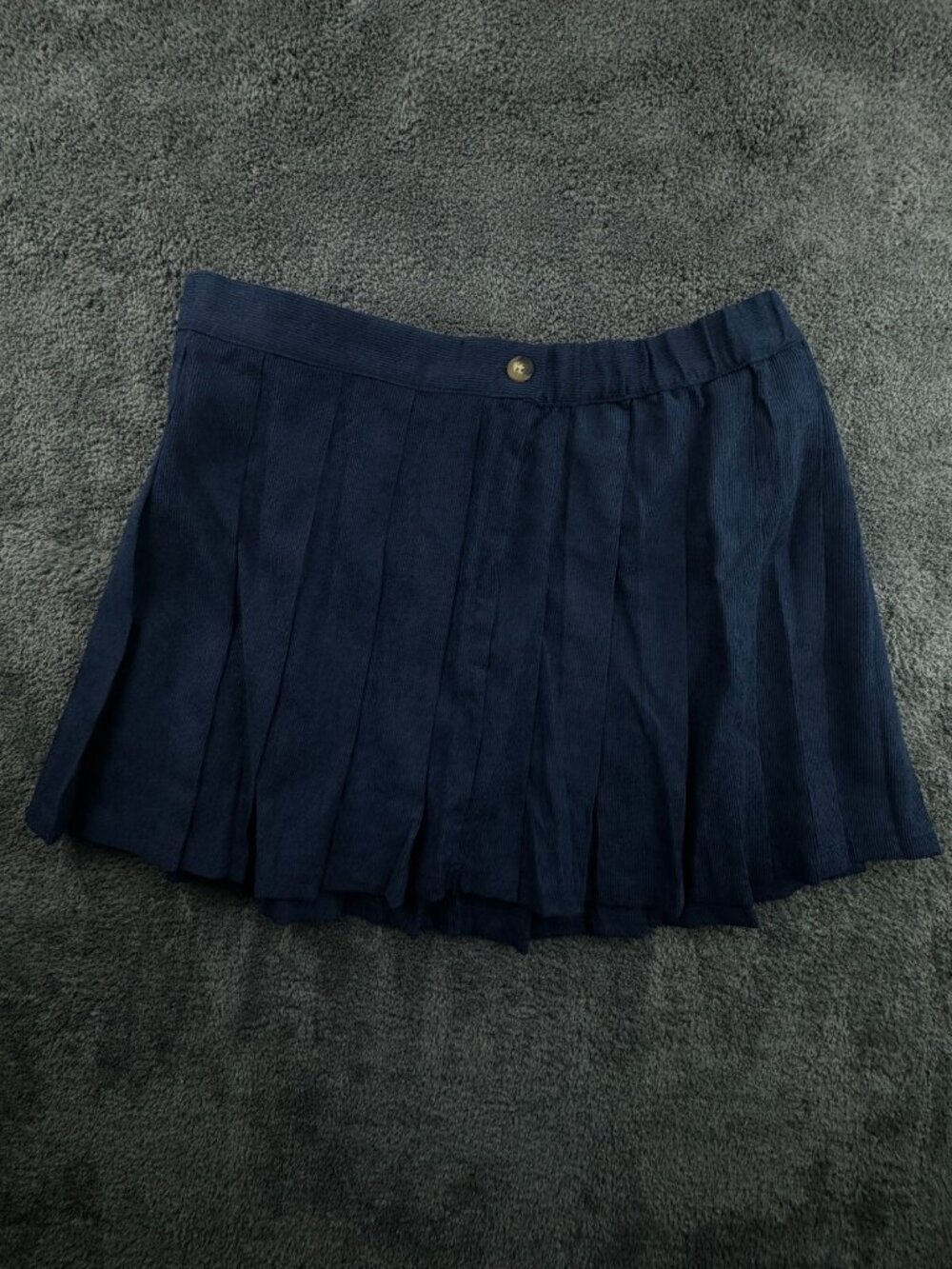 NWT Simply Southern Navy Blue Skirt Large Pleated Cute School Preppy Adult